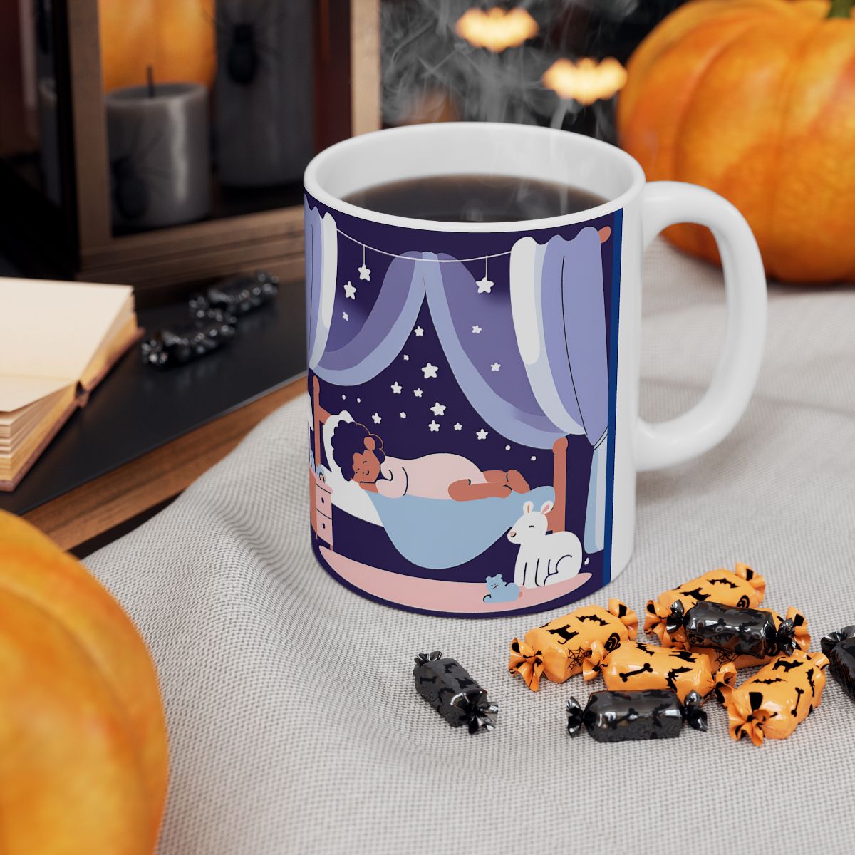 Dreamy Nighttime Ceramic Mug - Cozy 11oz & 15oz Options