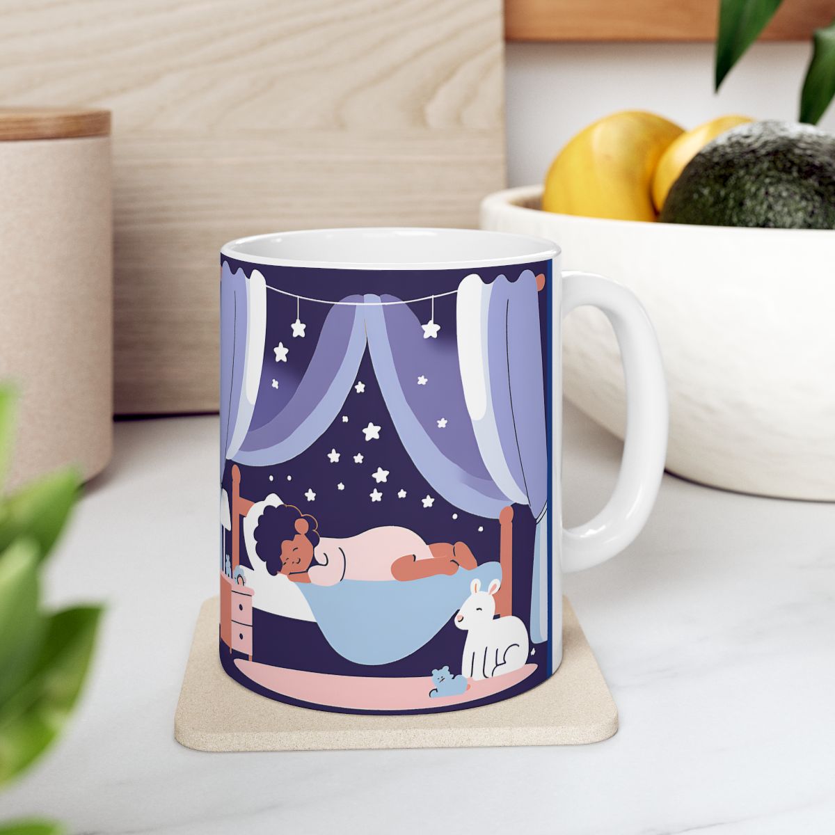 Dreamy Nighttime Ceramic Mug - Cozy 11oz & 15oz Options