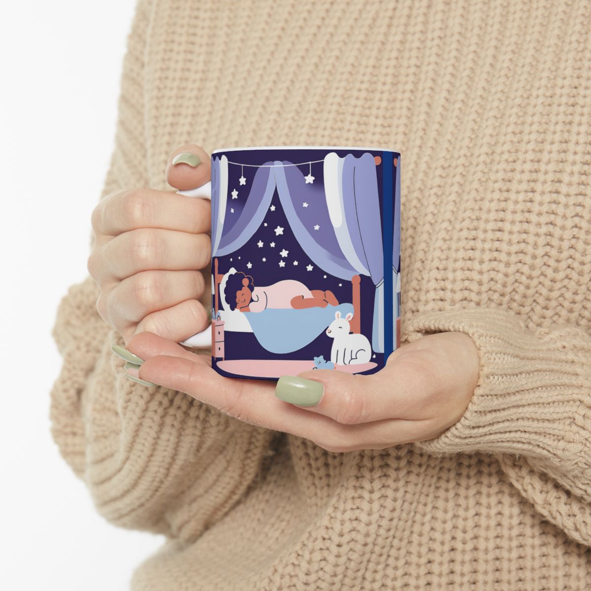 Dreamy Nighttime Ceramic Mug - Cozy 11oz & 15oz Options