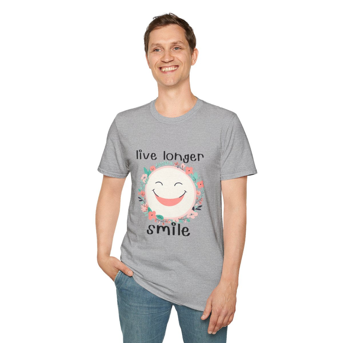 Smile-Print Unisex T-Shirt