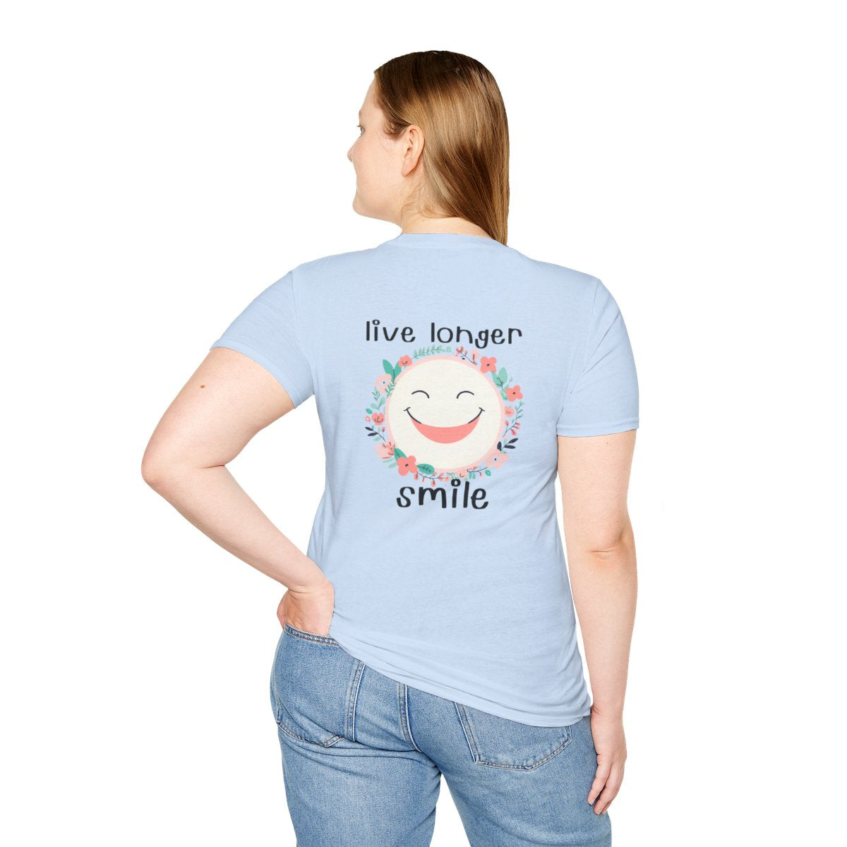 Smile-Print Unisex T-Shirt